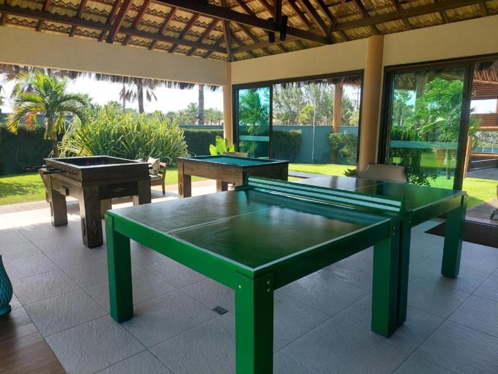Paraiso Frente Mar!! 04 Pessoas-Pe Na Areia Vg Sun Cumbuco-Hidro, Sauna, Academia, Piscina,Cozinha Completa, Wifi, Parquinho Infantil Eksteriør billede
